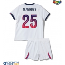 Otroški Nogometni dresi Paris Saint-Germain Nuno Mendes #25 Gostujoči 2026-27 Kratek Rokav (+ Kratke hlače)